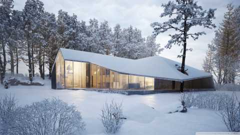 طراحی خانه مدرن ، زمستان ... 1