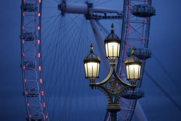 عصر انگلستان چراغ های خیابان چشم لندن چرخ و فلک عکس شهرها  بارگیری تصویر زمینه در رایانه رومیزی ، تبلت 1