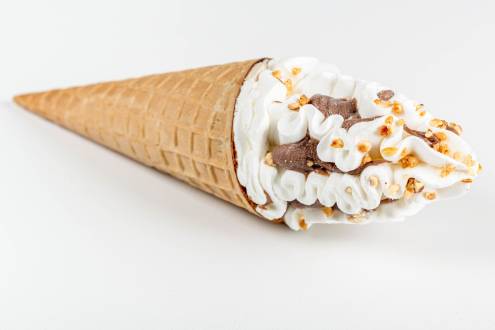 بستنی خاکستری بستنی مخروطی عکس غذا  بارگیری تصویر زمینه در رایانه رومیزی ، تبلت 1