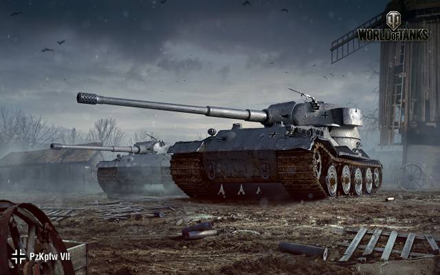 World of Tanks Tanks Pz.Kpfw. عکس VII بازی های آلمان بازی ویدیویی ، مخزن ، بارگیری تصویر تصویر WOT در رایانه رومیزی ، تبلت 1