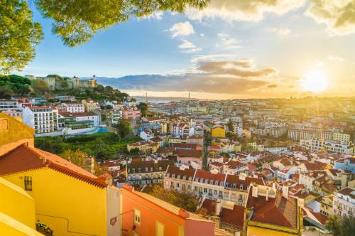 خانه های پرتغال لیسبون عکس شهرهای خورشید  بارگیری تصویر تصویر زمینه بر روی رایانه رومیزی ، تبلت 1