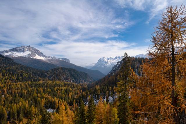 ایتالیا Mountains Autumn Dolomites، Tyrol Alps Trees عکس طبیعت  بارگیری تصویر زمینه کوهی روی رایانه رومیزی ، تبلت 1