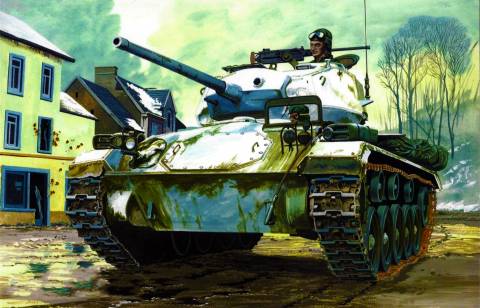 نقاشی Art Tanks M24 عکس ارتش چفی  نظامی ، تصویر زمینه مخزن 1