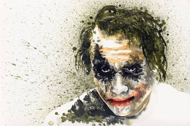 کمیک Heroes قهرمان مردان جوکر The Dark Knight Joker Heath Ledger Face Fantasy عکس افراد مشهور  ابرقهرمانان ، تصویر زمینه انسان 1