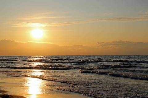 طلوع و غروب خورشید عکس امواج دریایی طبیعت  تصویر زمینه طلوع و غروب خورشید 1