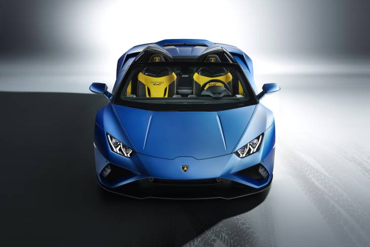 عکس Lamborghini Spyder Huracan 2020 RWD EVO Blue Roadster Blue Cars  اتومبیل ، تصویر زمینه تصویر خودکار 1