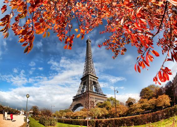 عکس فرانسه پاییز پاریس عکس برجهای ایفل  تصویر زمینه 1