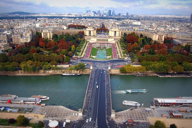 فرانسه خانه های رودخانه ها پل های پاریس را از بالا عکس شهرها  رودخانه ، پل ، تصویر زمینه تصویر ساختمان 1