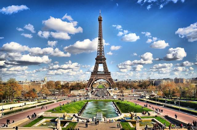 عکس پارک های آسمان پاریس برج ایفل عکس شهرها  تصویر زمینه پارک 1