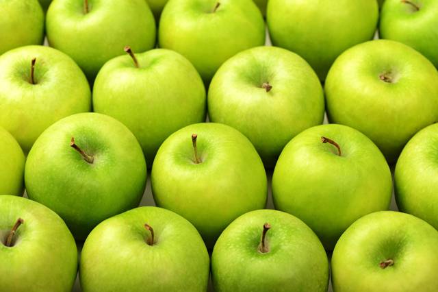 عکس سیب بافتی غذای سبز  تصویر زمینه 1