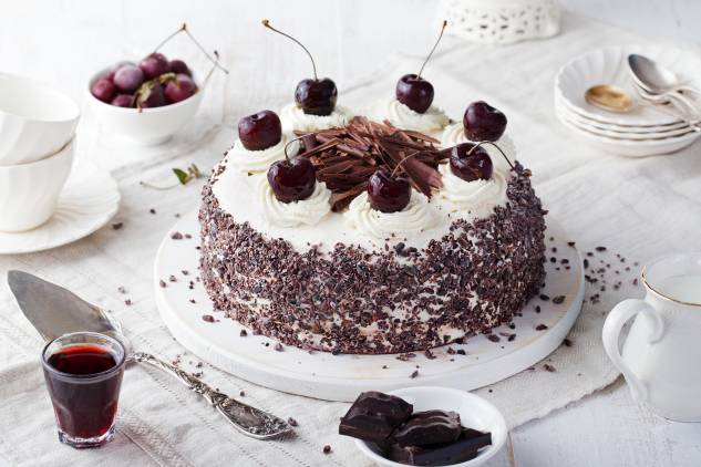 کیک های گیلاس عکس غذای شکلاتی  تصویر زمینه Torte 1