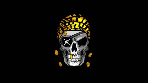 تصویر زمینه طلای جمجمه دزدان دریایی 1