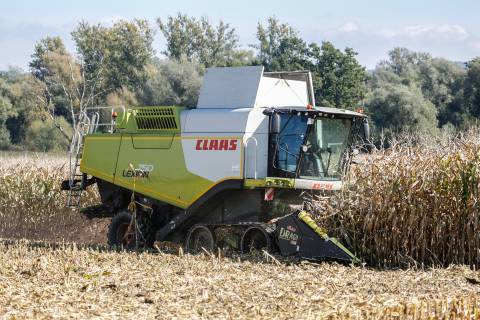 Fields Combine Combine harvester Claas lexion 760 عکس کار  کار تصویر زمینه 1