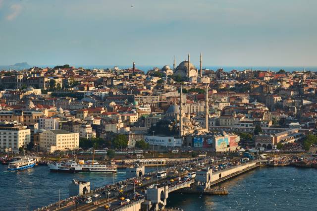 ترکیه مسجد استانبول خانه های پل های شهر عکس  پل ، تصویر زمینه ساختمان 1