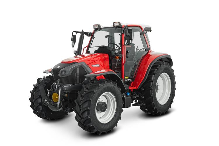 عکس زمینه سفید قرمز قرمز Lindner Lintrac 95 LS، 2020 Tractor  تصویر زمینه تراکتور 1