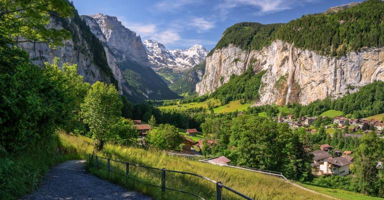 کوههای سوئیس Lauterbrunnen Crag Alps عکس طبیعت  کوه ، کلیف ، تصویر زمینه تصویر سنگ 1